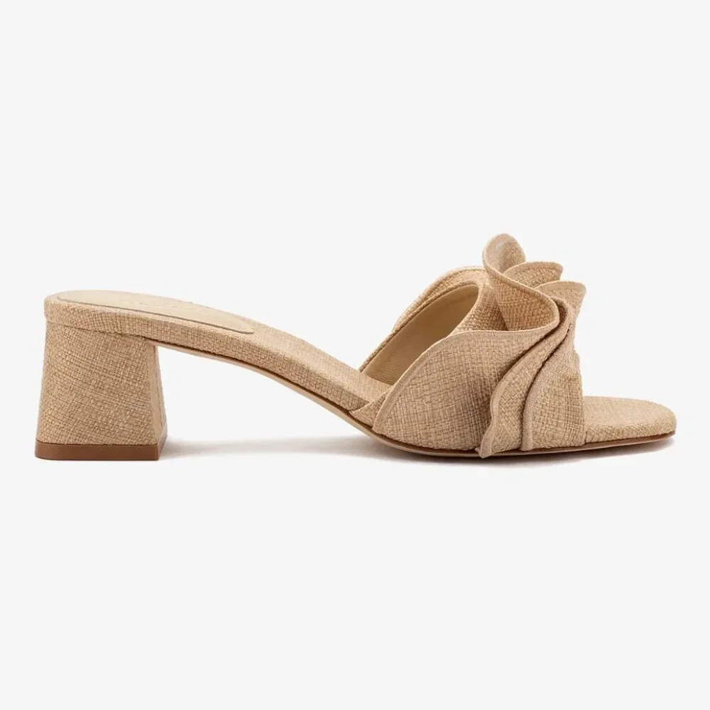 Larroude Brigitte Ruffle Mule NEW! - Picture 5 of 5